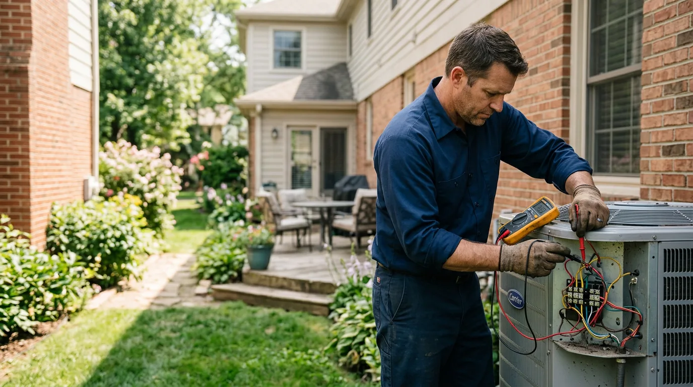 HVAC technician working near Star Lake, WI